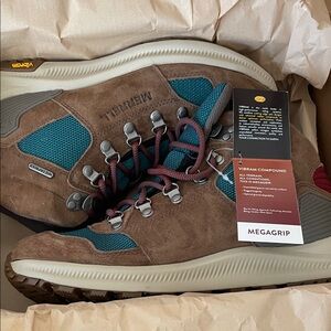 Merrell Brown and Teal Outdoor Boots